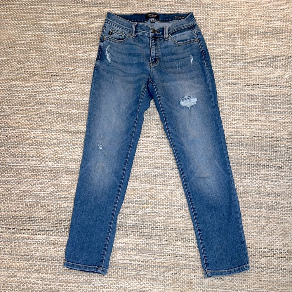 Judy Blue Boyfriend Fit JB8275MD Distressed Women's Denim Jeans  1 /25
